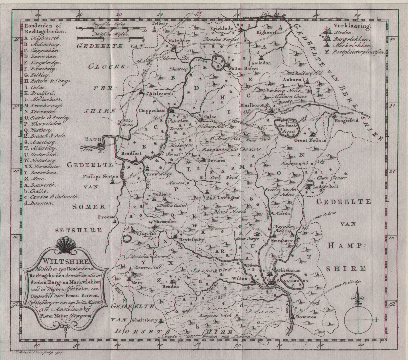 Map of Wiltshire - Meijer